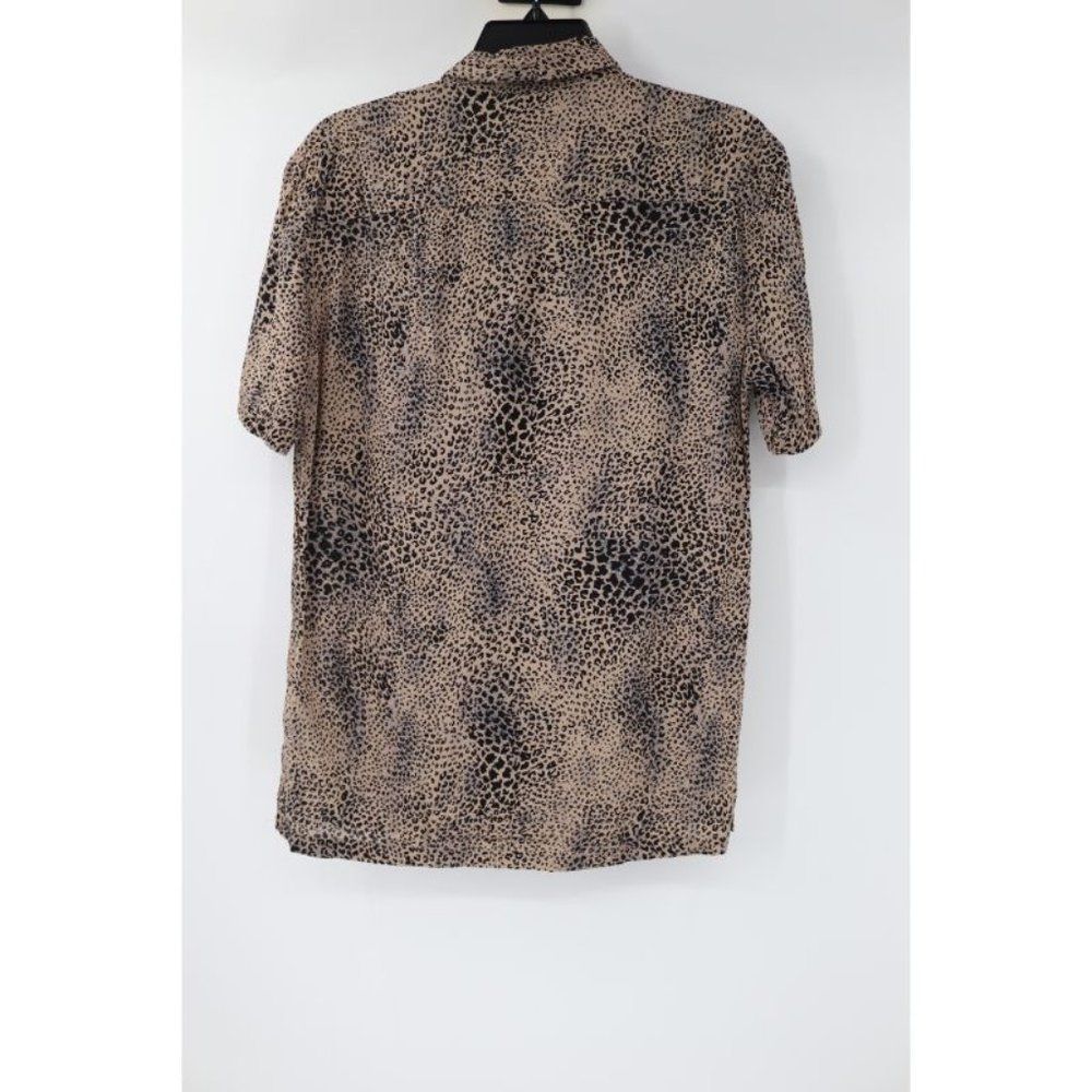 All saints shirt Mens XS Diffusion short sleeve animal print viscose lightweight - Picture 8 of 10